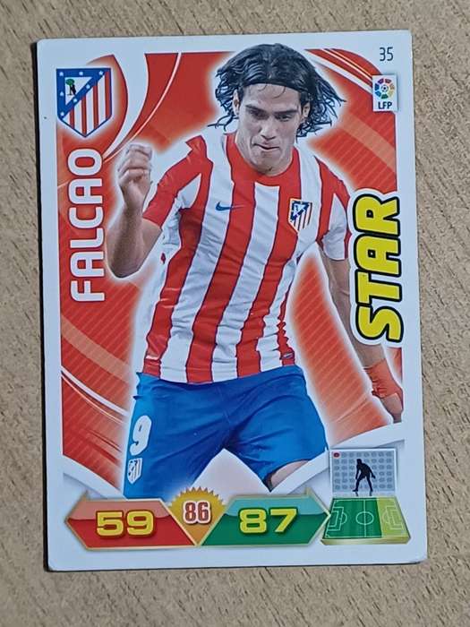 Panini Adrenalyn XL 2011-12 Soccer Card 35 FALCAO
