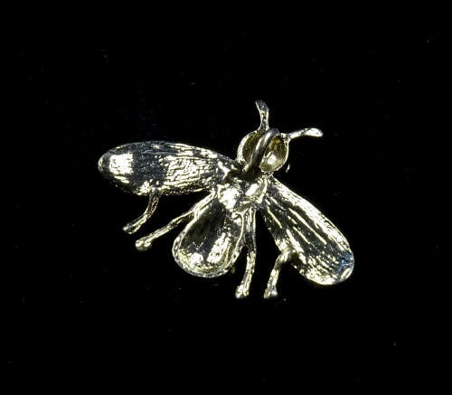 Silver and Crystal Bee Pendant