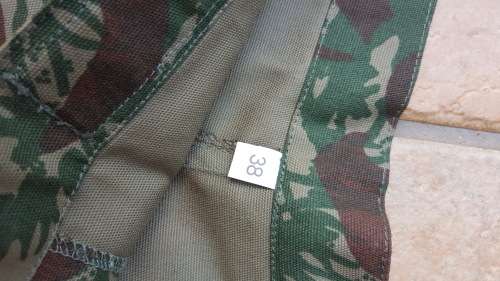 REPRODUCTION (new build) pre-1994 camo pattern "trunks swimmers" summer - size 38 waist