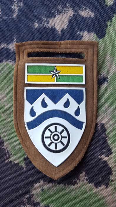 SADF era original worn WeenenKlipRivier Commando tupper nutria flash "browns" nutria (field-dress)