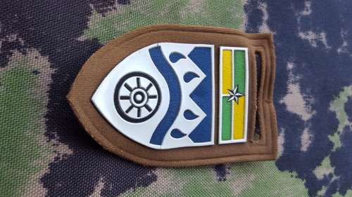 SADF era original worn WeenenKlipRivier Commando tupper nutria flash "browns" nutria (field-dress)