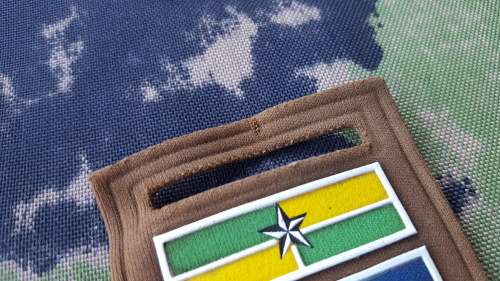 SADF era original worn WeenenKlipRivier Commando tupper nutria flash "browns" nutria (field-dress)