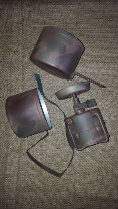 SA SF Recce used old Bluet Globetrotter stove & pots - hand camo'ed - working condition (empty gas)