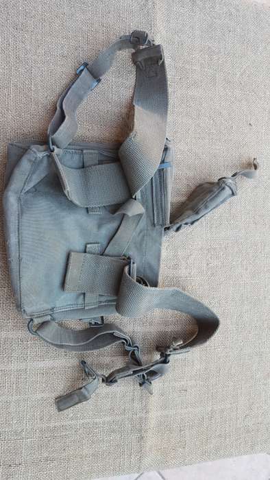 original SADF era pattern 70/73 type canvas olive green colour A53 radio carry backpack - used