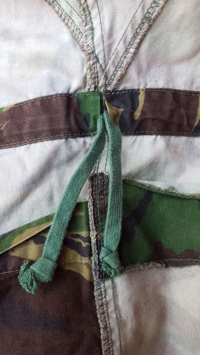 a used good condition UK moD temprate DPM Arctic smock in cotton and large size Falklands era used i