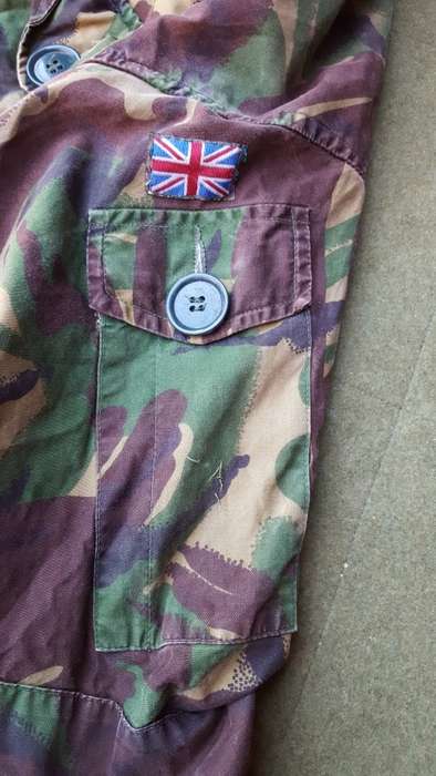 a used good condition UK moD temprate DPM Arctic smock in cotton and large size Falklands era used i