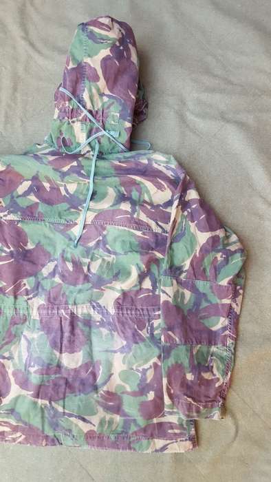 a used good condition UK moD temprate DPM Arctic smock in cotton and large size Falklands era used i