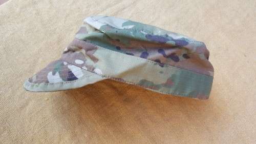 custom made repro new build soft brim lined Cuban style `patrol cap` in US Army issue OCP camo