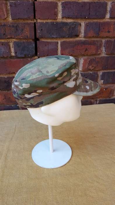 custom made repro new build soft brim lined Cuban style `patrol cap` in US Army issue OCP camo