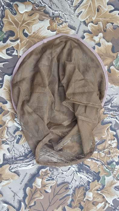 original SADF era issue nutria `mozzie` net head-net - worn to prevent insect bites and face camo