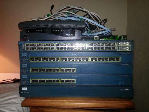 CCNA network equipment CISCO routers and switches idea for students CISCO LAB