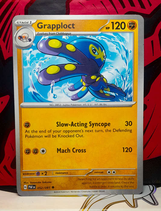Pokemon Card - Grapploct 052/091 - Paldean Fates