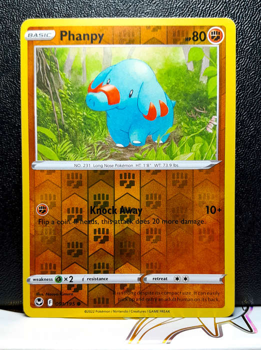 Pokemon Card - Phanpy 091/195 - Reverse Holo