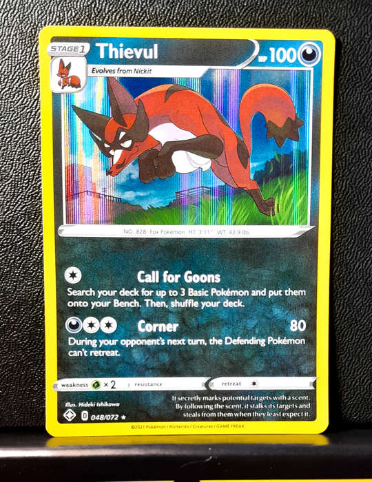 Pokemon Card - Thievul 048/072 - Holofoil Rare