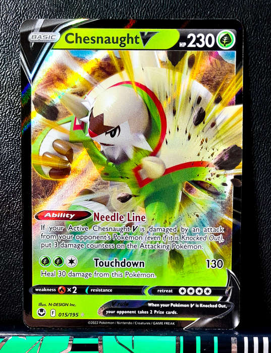 Pokemon Card - Chesnaught V 015/195 - Silver Tempest