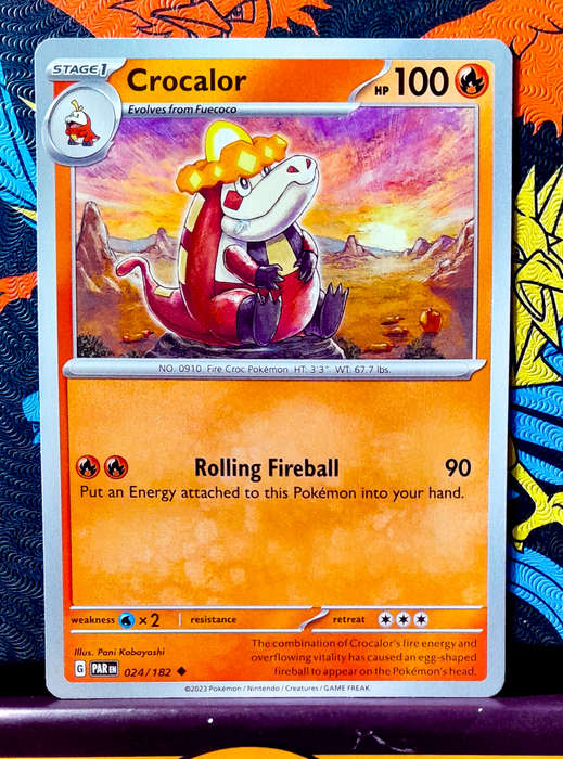 Pokemon Card - Crocalor 024/182 - Paradox Rift