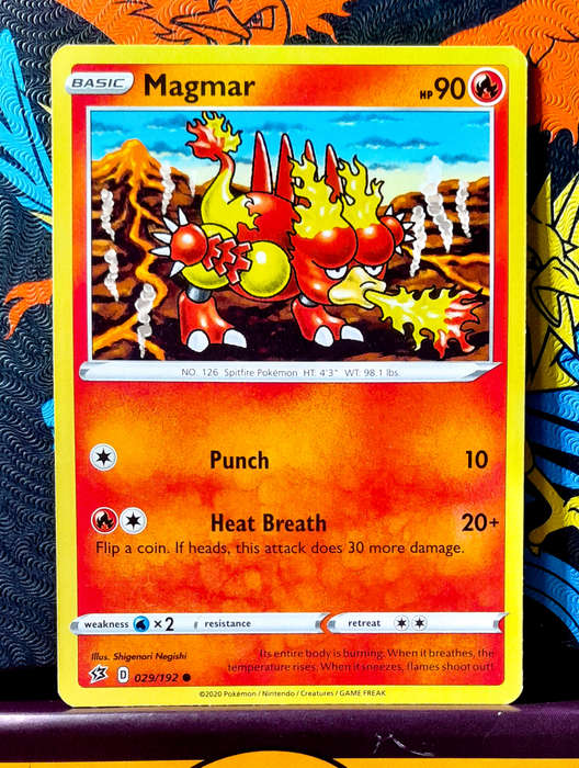 Pokemon Card - Magmar 029/192 - Darkness Ablaze
