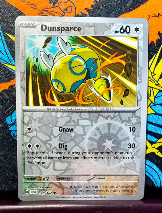 Pokemon Card - Dunsparce 128/162 - Reverse Holofoil - Temporal Forces