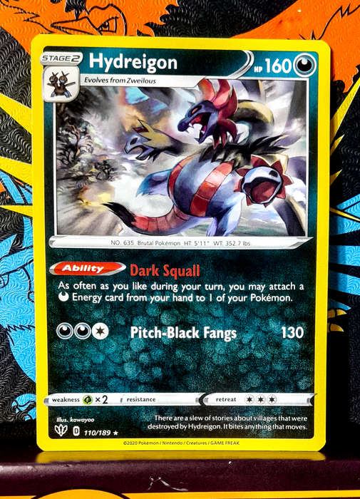 Pokemon Card - Hydreigon 110/189 - Darkness Ablaze