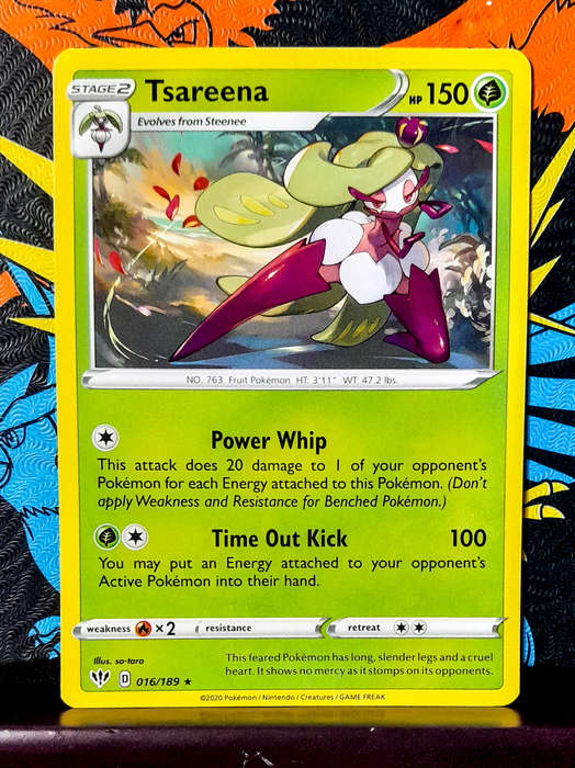 Pokemon Card - Tsareena 016/189 - Rare - Darkness Ablaze
