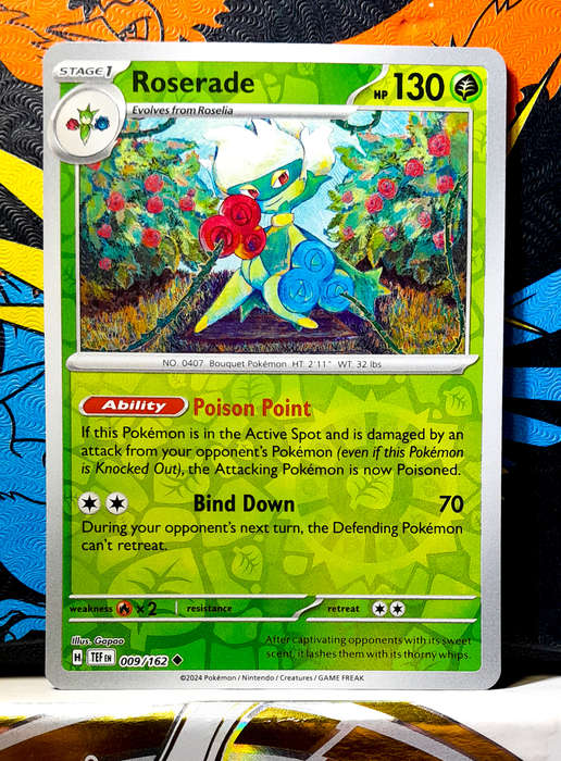 Roserade 009/162 - Reverse Holofoil - Pokemon TCG - Temporal Forces