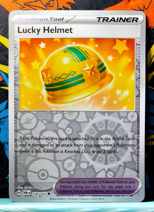 Pokemon Card - Lucky Helmet 158/167 - Reverse Holo Trainer - Twilight Masquerade