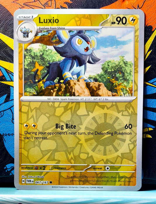 Pokemon Card - Luxio 067/167 - Reverse Holo - Twilight Masquerade