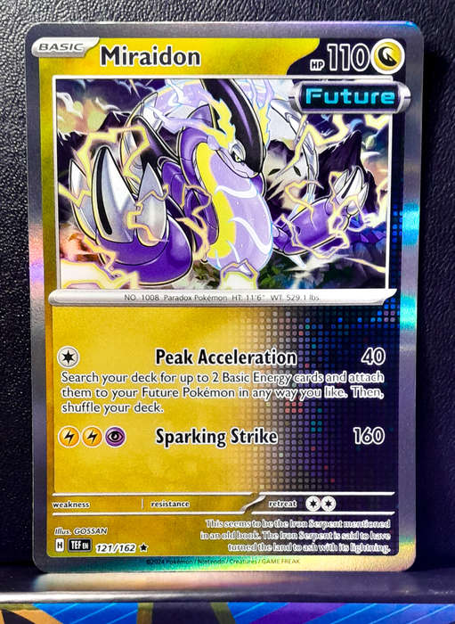 Pokemon Card - Miraidon 121/162 - Holofoil Rare - Temporal Forces