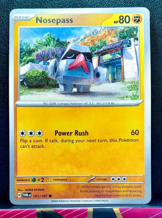 Pokemon Card - Nosepass 101/167 - Twilight Masquerade