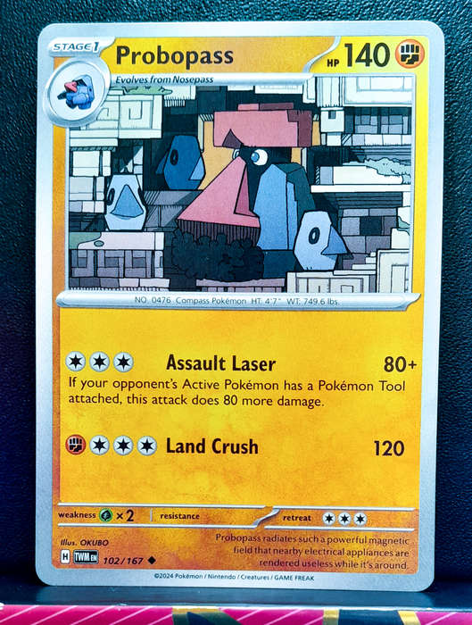Pokemon Card - Probopass 102/167 - Twilight Masquerade