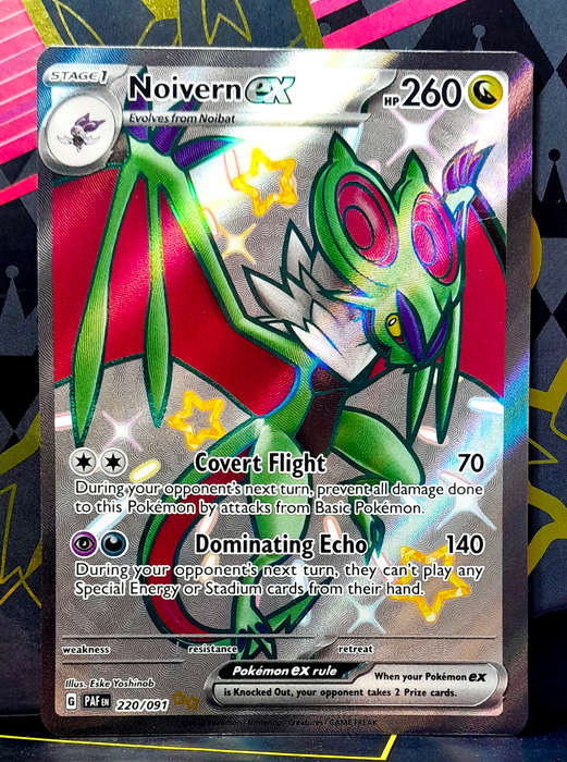 Pokemon Cards - Noivern EX 220/091 - Full Art Shiny Vault Double Rare - Paldean Fates (NM)