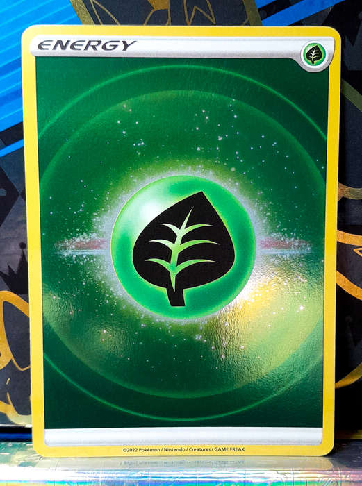 Pokemon Cards - Reverse Holo Grass Energy - Crown Zenith