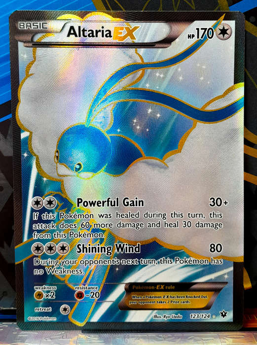Pokemon Card - Altaria EX 123/124 - Textured Full Art - Fates Collide 2016 - NM