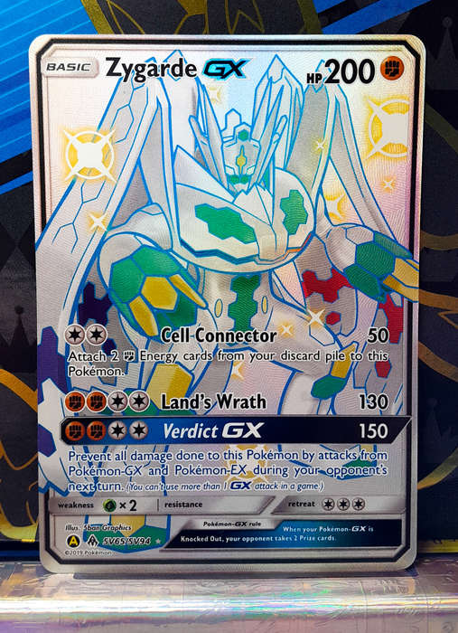 Pokemon Cards - Zygarde GX SV65/SV94 - Hidden Fates Shiny Vault NM