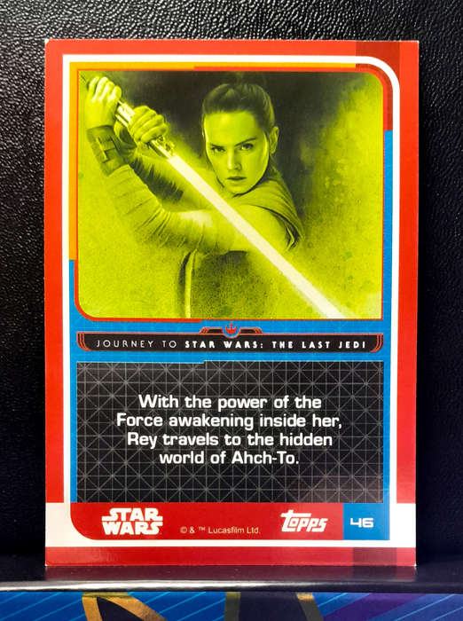Topps Journey to Star Wars: The Last Jedi  - Rey Resistance 46 -  (NM) 2017
