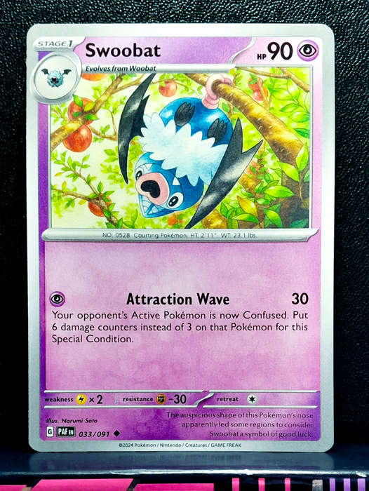 Pokemon Card - Swoobat 033/193 - Paldean Fates