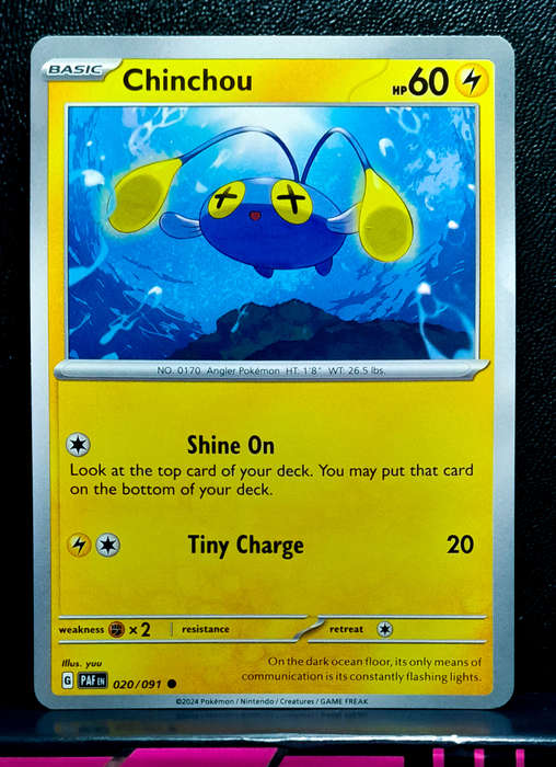 Pokemon Card - Chinchou 020/193 - Paldean Fates