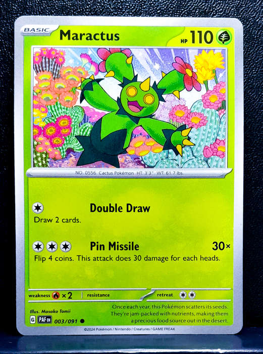 Pokemon Card - Maractus 003/091 - Paldean Fates