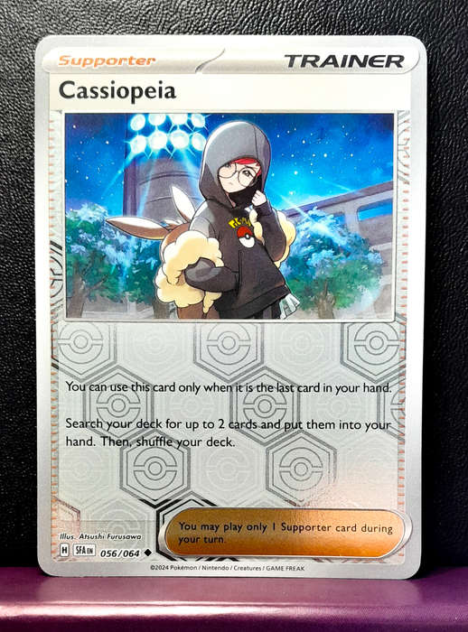 Pokemon Cards - Cassiopeia 056/064 - Reverse Holofoil Trainer  - Shrouded Fable (NM)