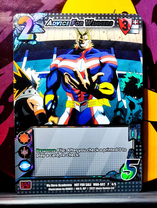 My Hero Academia CCG - Universus - Advice for Winners - Promo - Holofoil - 2022 NM