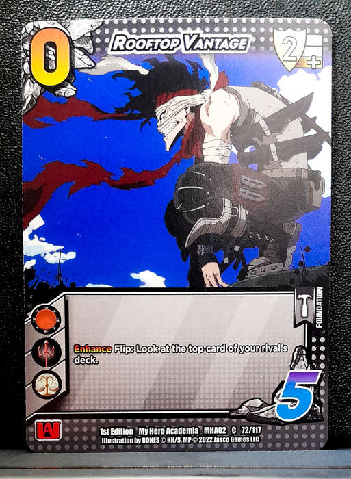My Hero Academia CCG - 1st Edition- Universus - Rooftop Vantage 72/117 - 2022 NM
