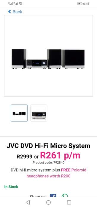 *STARTING @R1*JVC UX-DN721 BLUETOOTH,DVD HI FI SYSTEM(FAULTY)READ AD*R3400 NEW PRICE**
