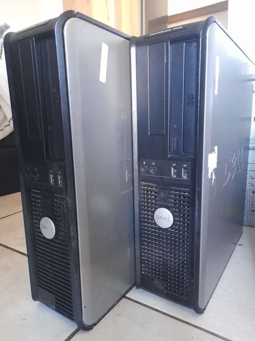 **LIQUIDATION STOCK**2 X DELL OPTIPLEX 745 PC TOWERS COMPLETE WITH DVD WRITERS,RAM, HDD*READ AD**