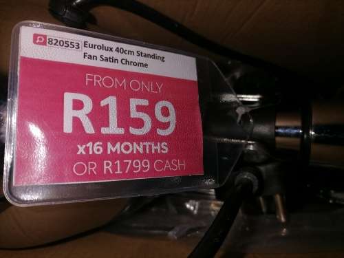 *WEEKEND SPECIAL*DEMO Eurolux F22C Standing Fan 4 Blades Chrome*R1400 IN STORE*