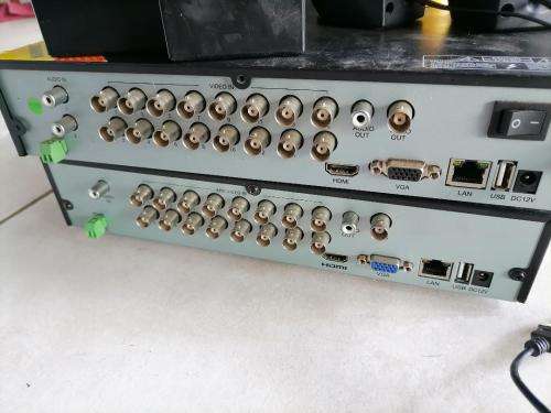 *BULK LOT OF ELECTRONICS*2 X PROVISION 16CH DVRS.2 X UPS BATTERIES,RUG GEAR RADIO,SPEAKERS*