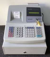 *LIQUIDATION ITEM*WORKING SHARK XE-A203 THERMAL ELECTRONIC CASH REGISTER WITH CASH TILL*
