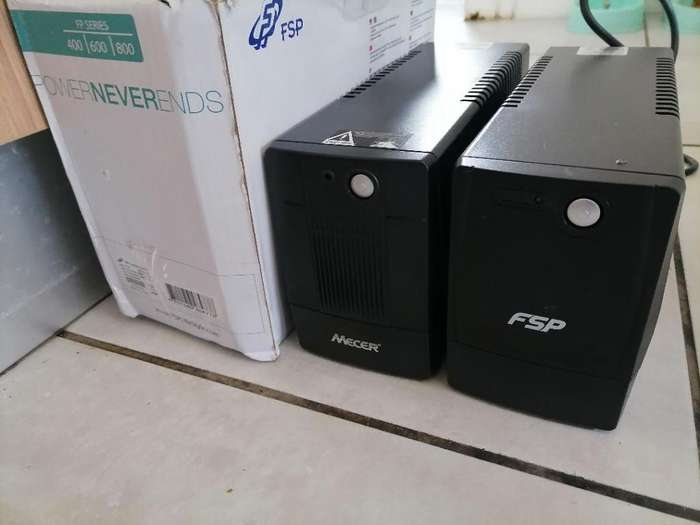 *HOTEL CLOSURE**R30 FREIGHT*2 X UPS*MECER 650VA+FSP 600VA*FAULTY/UNTESTED*ONE BID FOR BOTH**