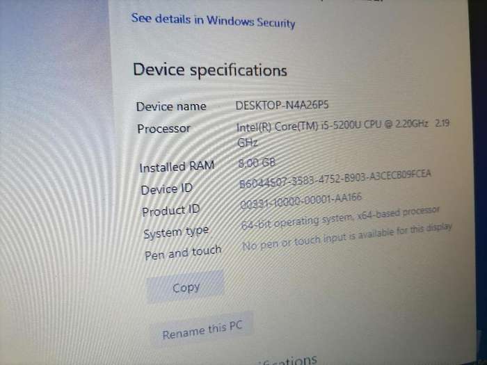 i5 DELL LATITUDE E7450 5TH GEN, 8GB RAM, 500GB HDD, BATTERY 100%,W10/OFFICE ORIGINAL CHARGER