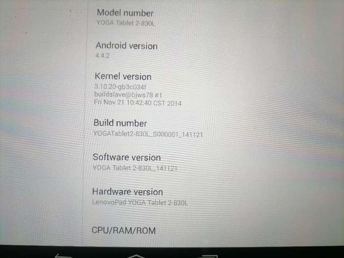 LENOVO YOGA 2, 8` INCH TABLET WITH BUILT IN STAND