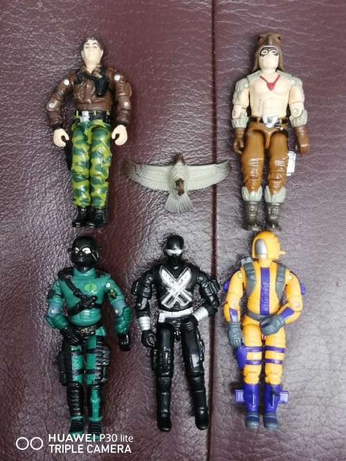 Vintage G.I.Joe Action Figures Lot Of 5, Hasbro 1980`s All In Very Good Condition